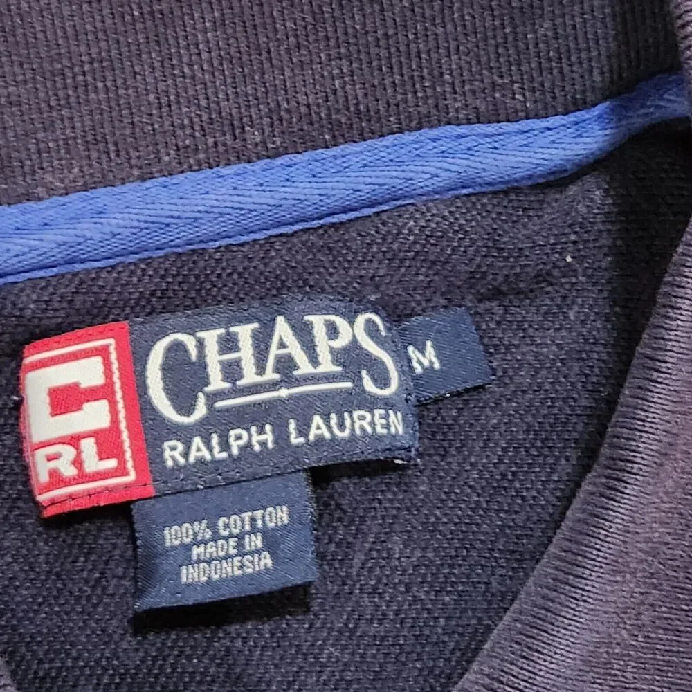VTG 90s Chaps Ralph Lauren Polo Mens M Medium Colorblock‎ Stripe T Shirt 1990s